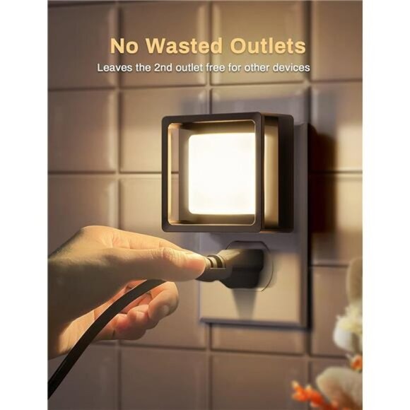 LED Night Light, Night Lights Plug Into Wall [2 Pack] with Dusk-to-Dawn Sensor - Picture 6 of 7